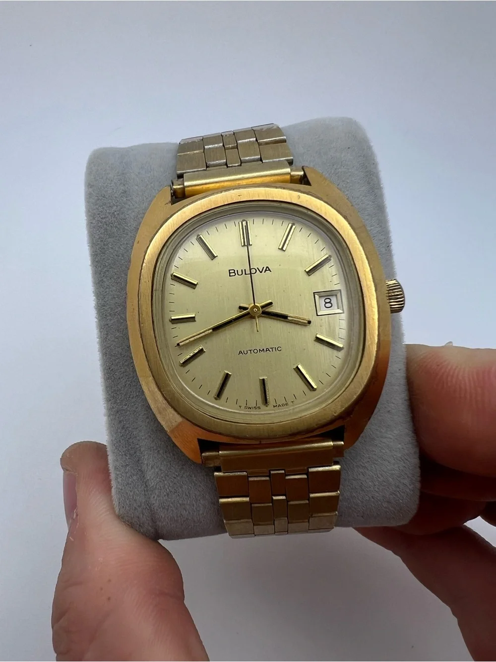 Bulova Gold-Tone Men's Automatic Watch with gold Dial